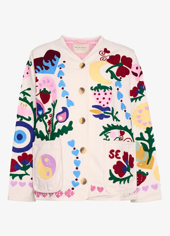 Maggie jacket white rose - Charly's